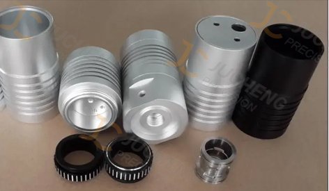 Turning parts aluminum and stainless steel and plastic
