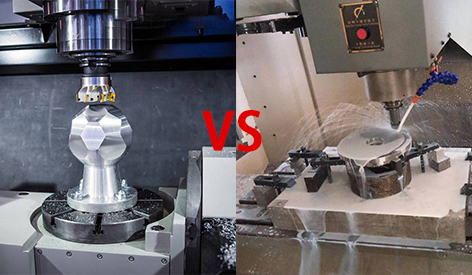 The difference between 5-axis CNC machining & 3-axis machining